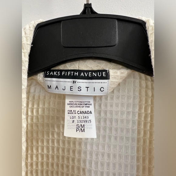 Majestic Gender Waffle Organic Cotton Robe Z. - Picture 5 of 13